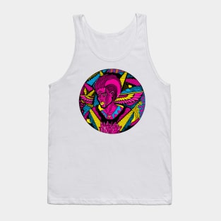 CMYK Wise Afro King Tank Top